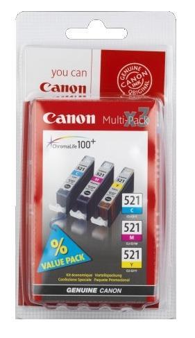 Image of Canon CLI 521 Multi Color Pack