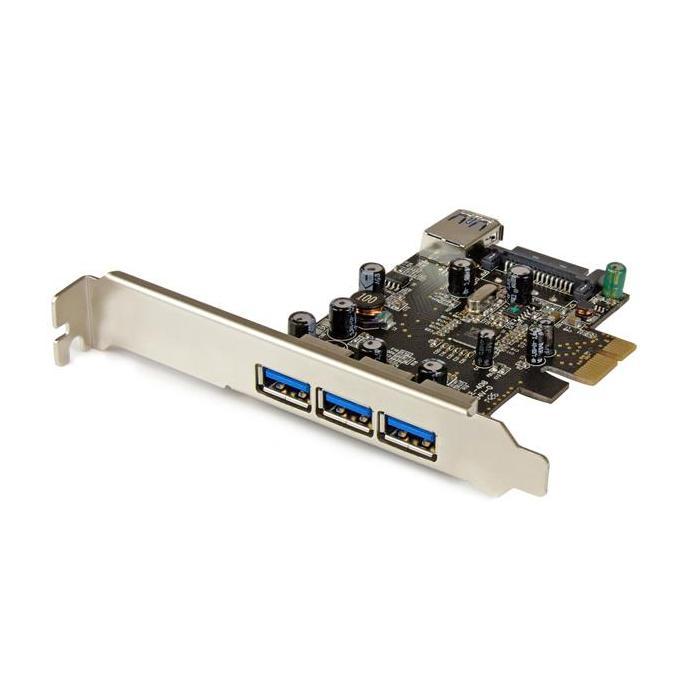 StarTech 4 poort (1x Intern) USB 3.0 PCI-E 1x + LP Bracket