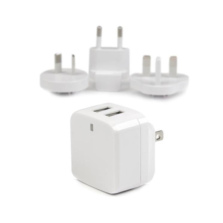 StarTech 2-poorts USB reislader wit