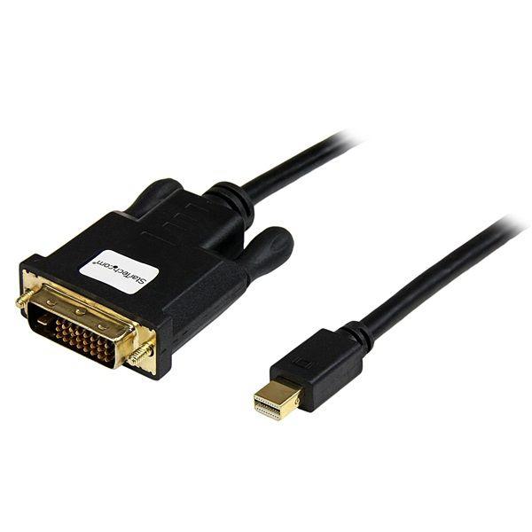 StarTech.com 1m lange Mini DisplayPort-naar-DVI-adapterconverterkabel Mini DP-naar-DVI 1920x1200 zwa