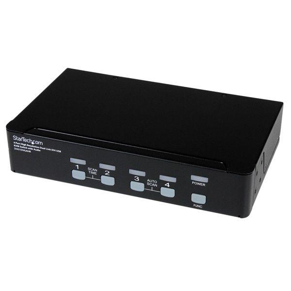 StarTech 4x USB/DVI DL KVM Switch hub/audio