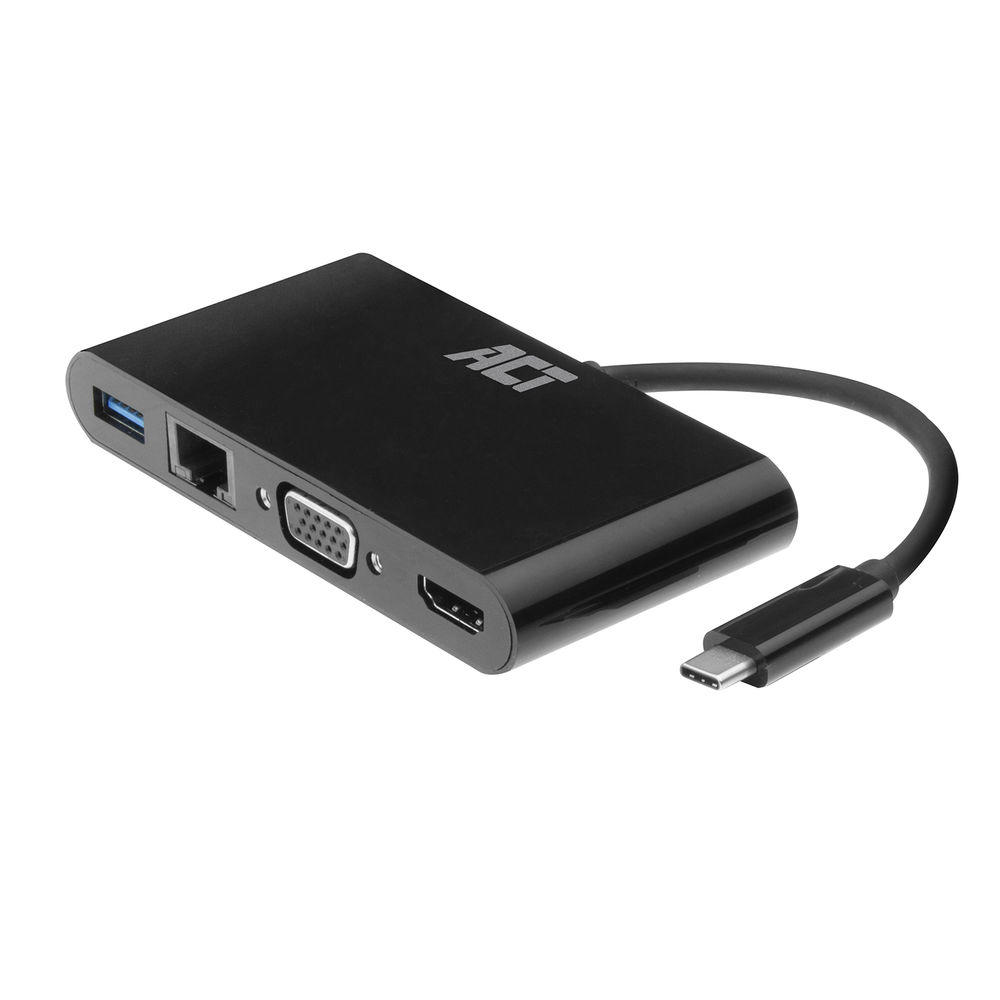 ACT AC7330 USB-C naar HDMI/VGA adapter