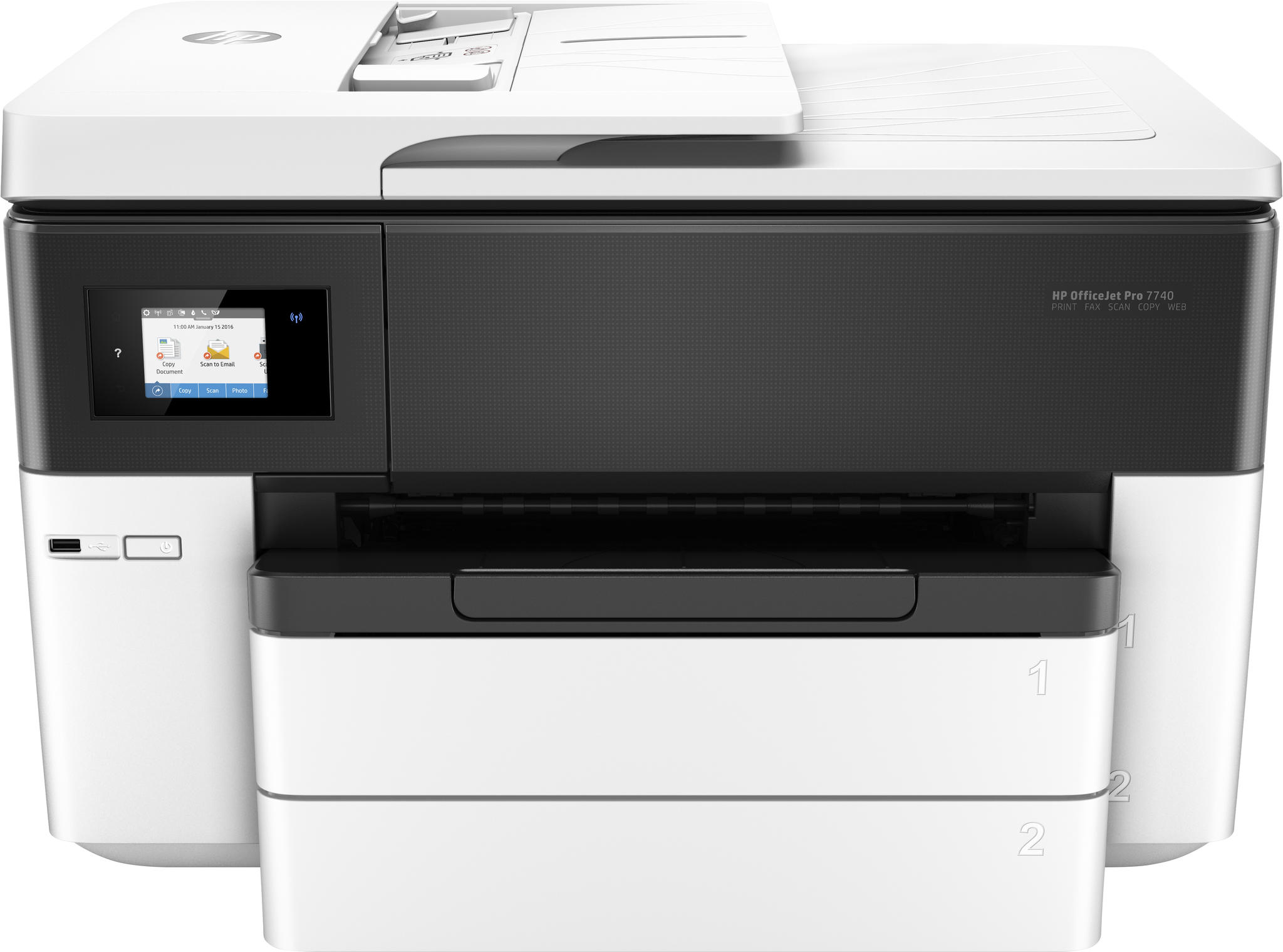HP OfficeJet Pro 7740 Wide Format AiO Thermische inkjet A3 Wi-Fi Wit