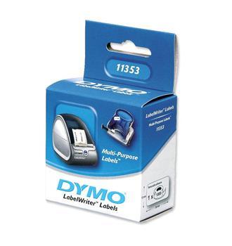 Image of DYMO Etiketten (rol) 25 x 13 mm Papier Wit 1000 stuks Permanent S0722530 Universele etiketten