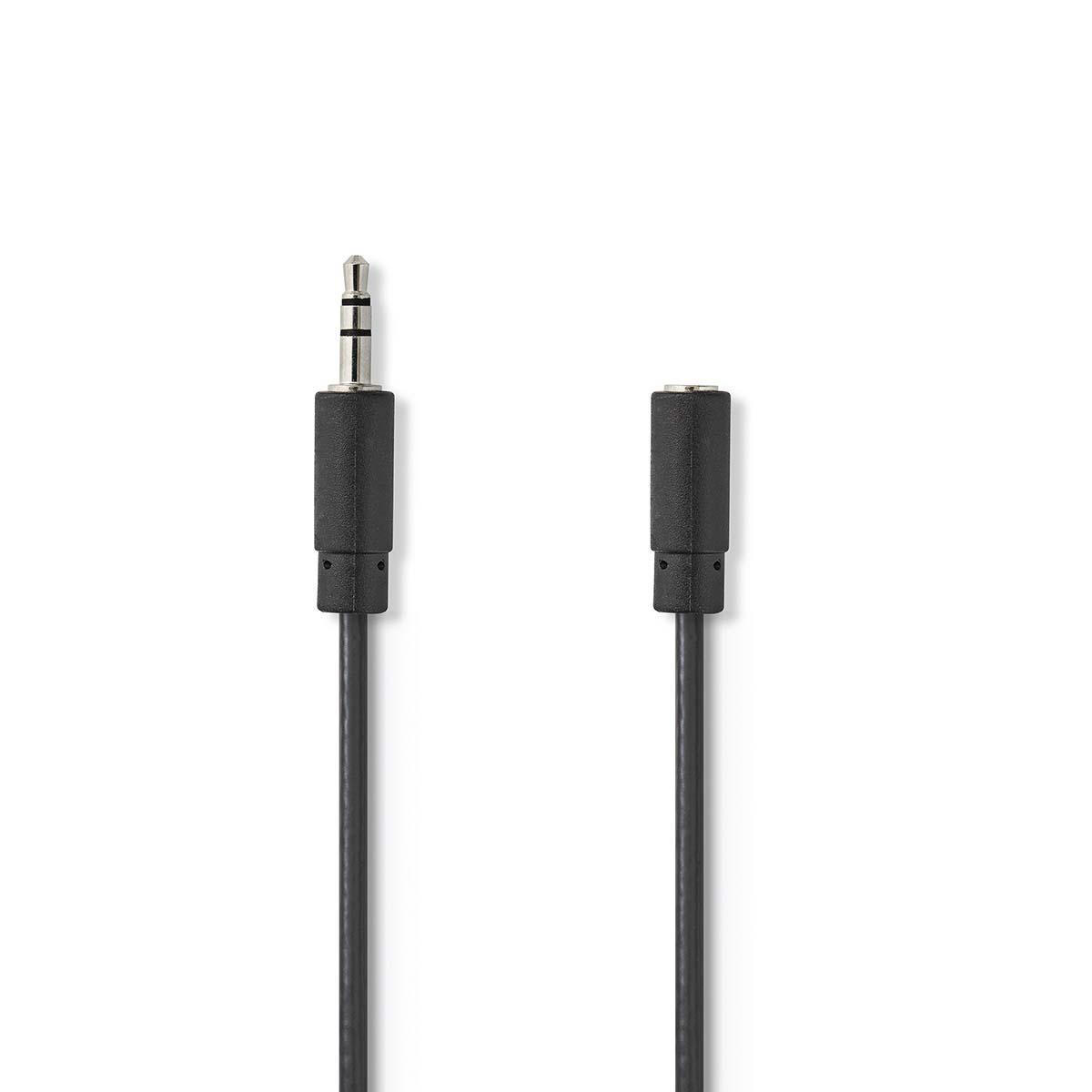 Stereo-Audiokabel | 3,5 mm Male 3,5 mm Female | 10 m | Zwart
