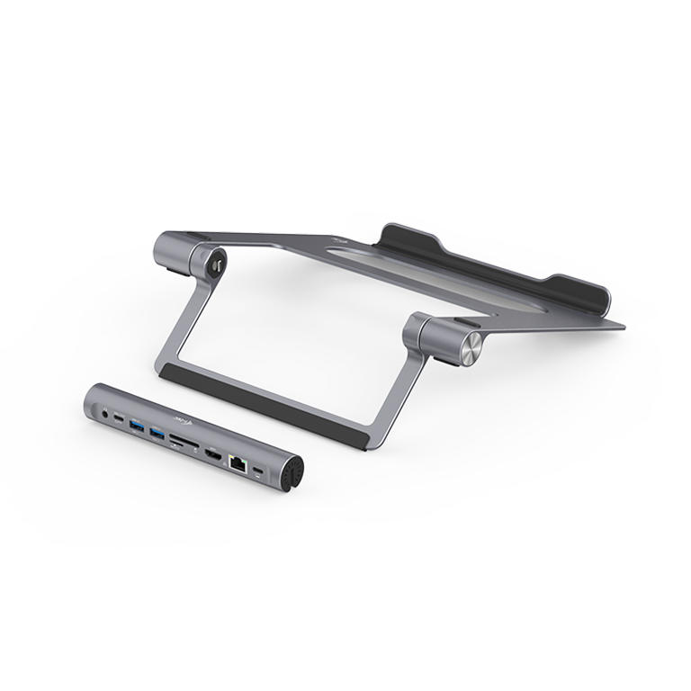 i-tec laptopstandaard + 100W USB-C docking