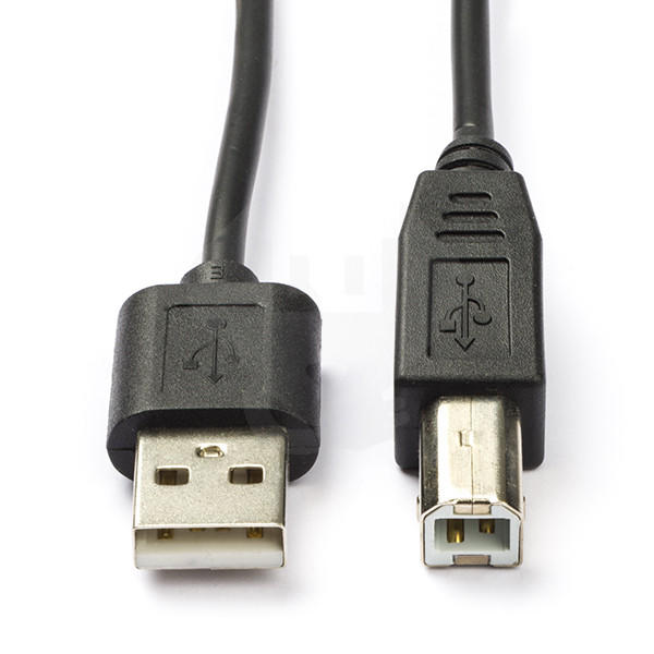 Valueline USB 2.0 naar B kabel M/M 1m -