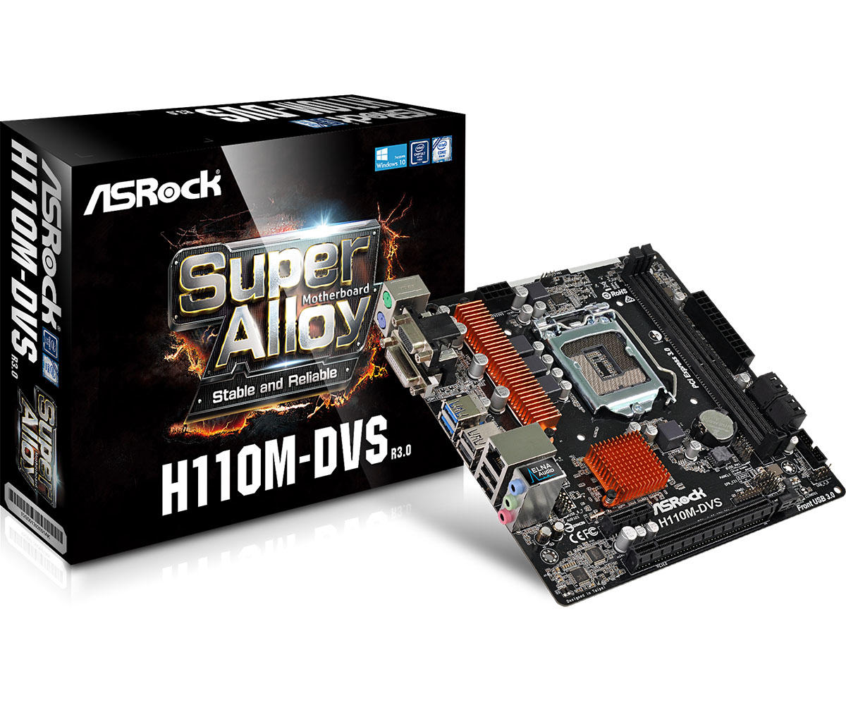 Asrock H110M Dvs R30 asrock kopen in de aanbieding