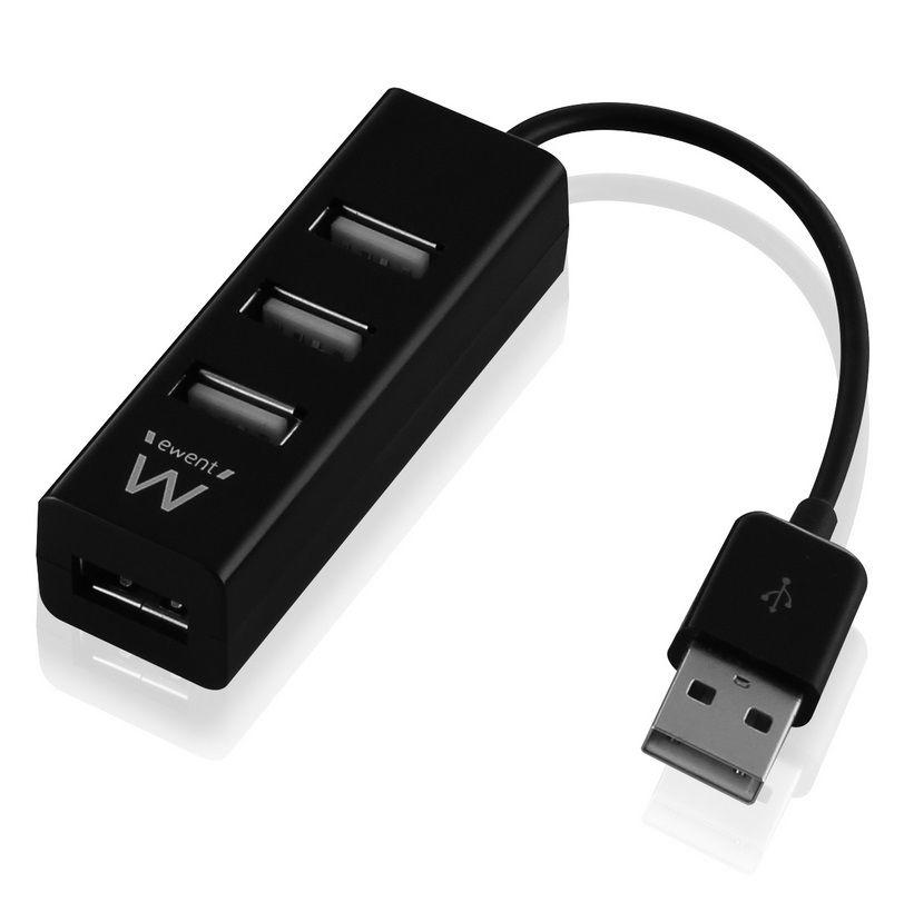 Image of Ewent EW1123 Mini USB 2.0 Hub 4 poort