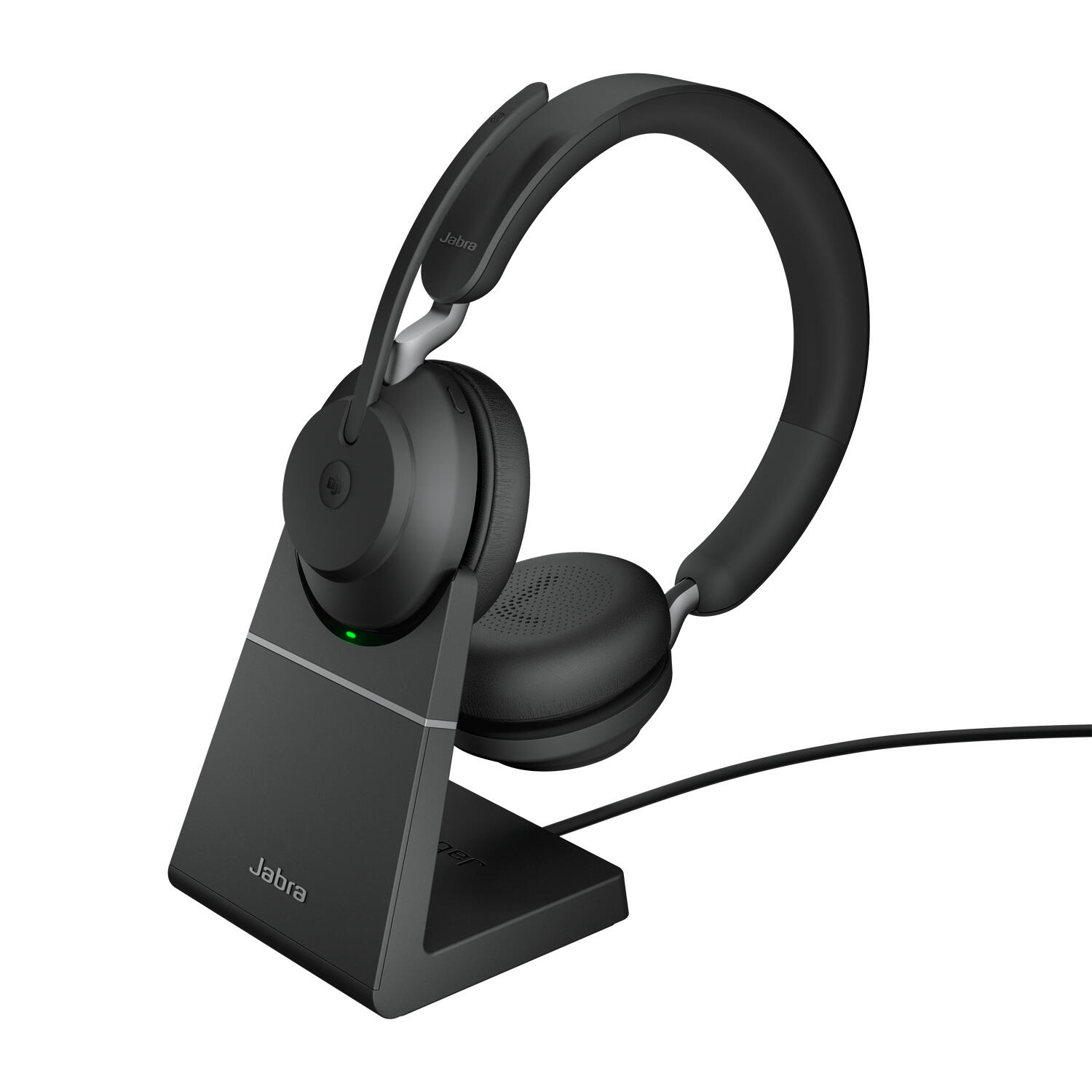 Jabra Evolve2 65 MS koptelefoon en lader afbeelding