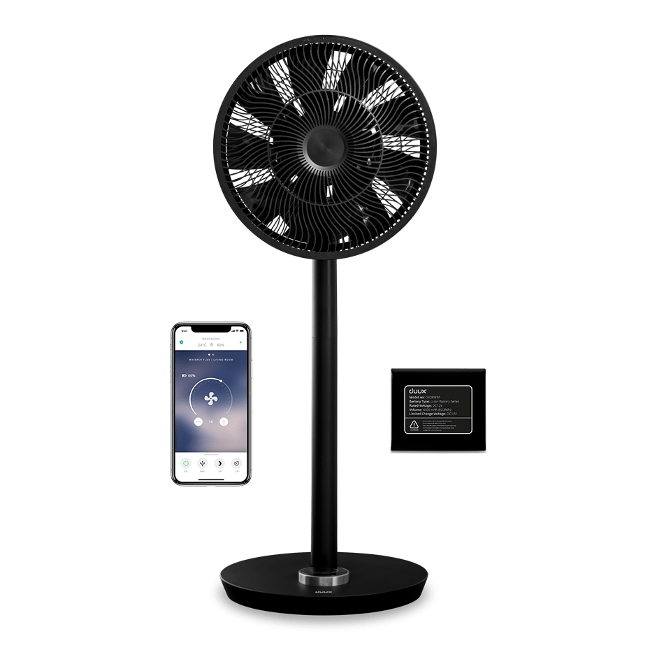 Duux Whisper Flex Smart fan + dock/accu
