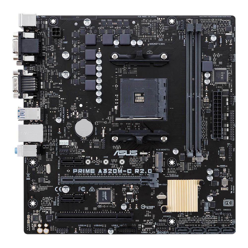 Asus Prime A320M-C R2.0 moederbord