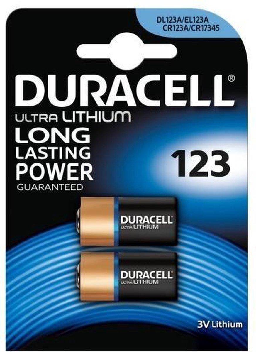 Batterij Duracell Ultra 2x123 lithium