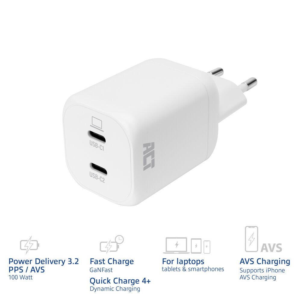 ACT 100W USB-C GaN lader