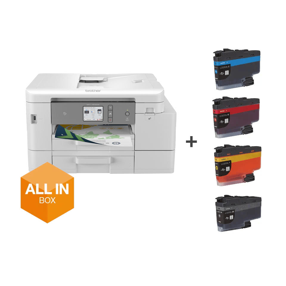 Brother MFC-J4540DWXL Multifunctionele inkjetprinter A4 Printen, Kopiëren, Scannen, Faxen ADF, Duple