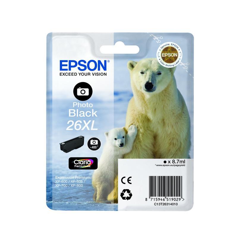 Image of Epson 26XL foto zwart