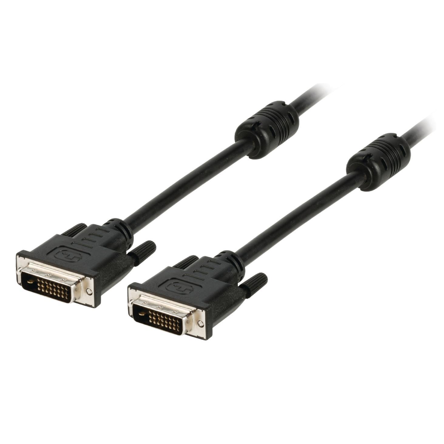 Image of DVI kabel DVI-D 24+1-pin male - DVI-D 24+1-pin male 2,00 m zwart - Val
