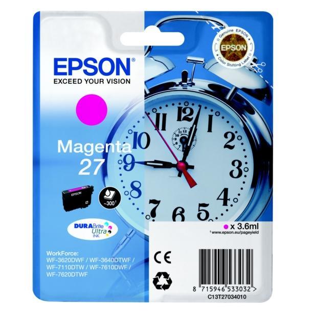 Image of Epson 27 Cartridge Magenta C13T27034010