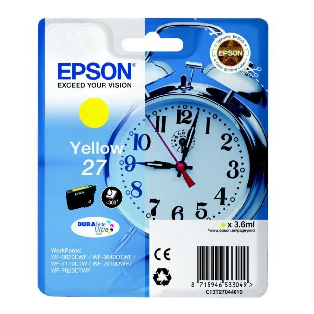 Epson C13T27044012 3.6ml 300pagina's Geel inktcartridge