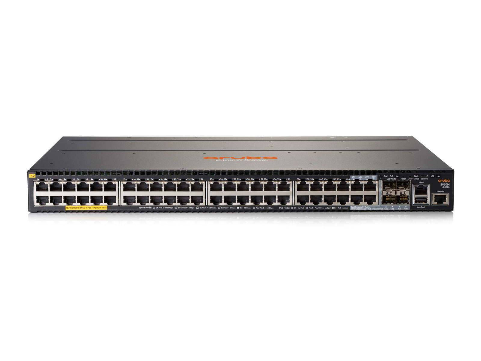 HP Aruba 2930M 48G 1-slot switch afbeelding