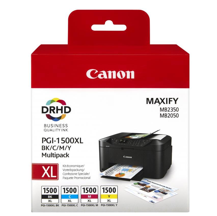 Image of Canon INK PGI-1500XL BK/C/M/Y MltBLSTRD PRDCTS