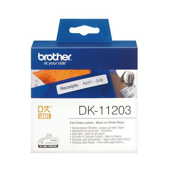 Etiket Brother DK-11203 87x17mm archivering 300stuks