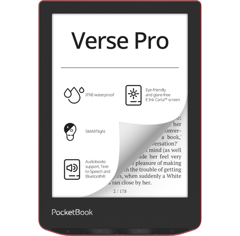 PocketBook Verse Pro e-Reader rood
