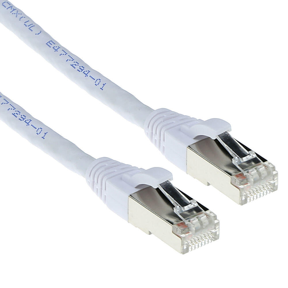 ACT CAT6 U/UTP kabel 1m wit