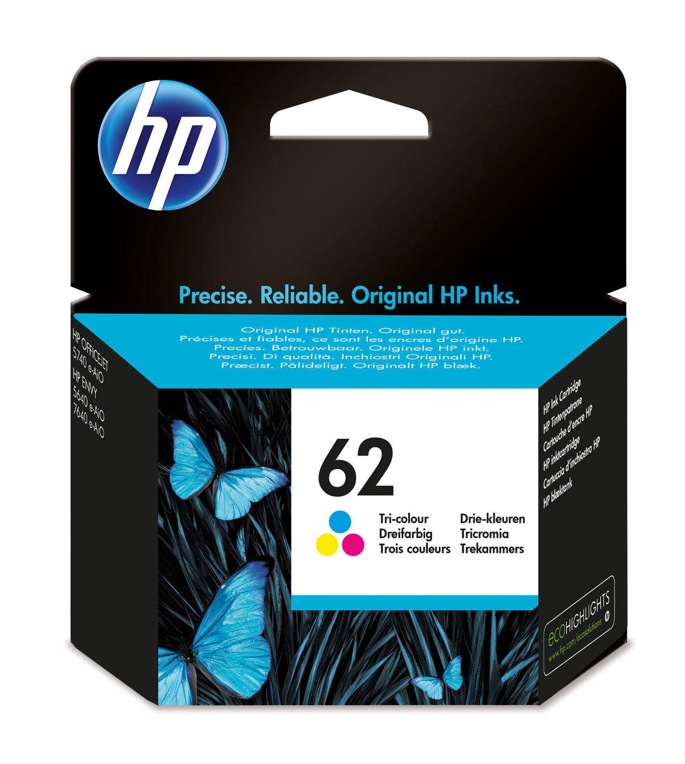HP 62 drie-kleuren