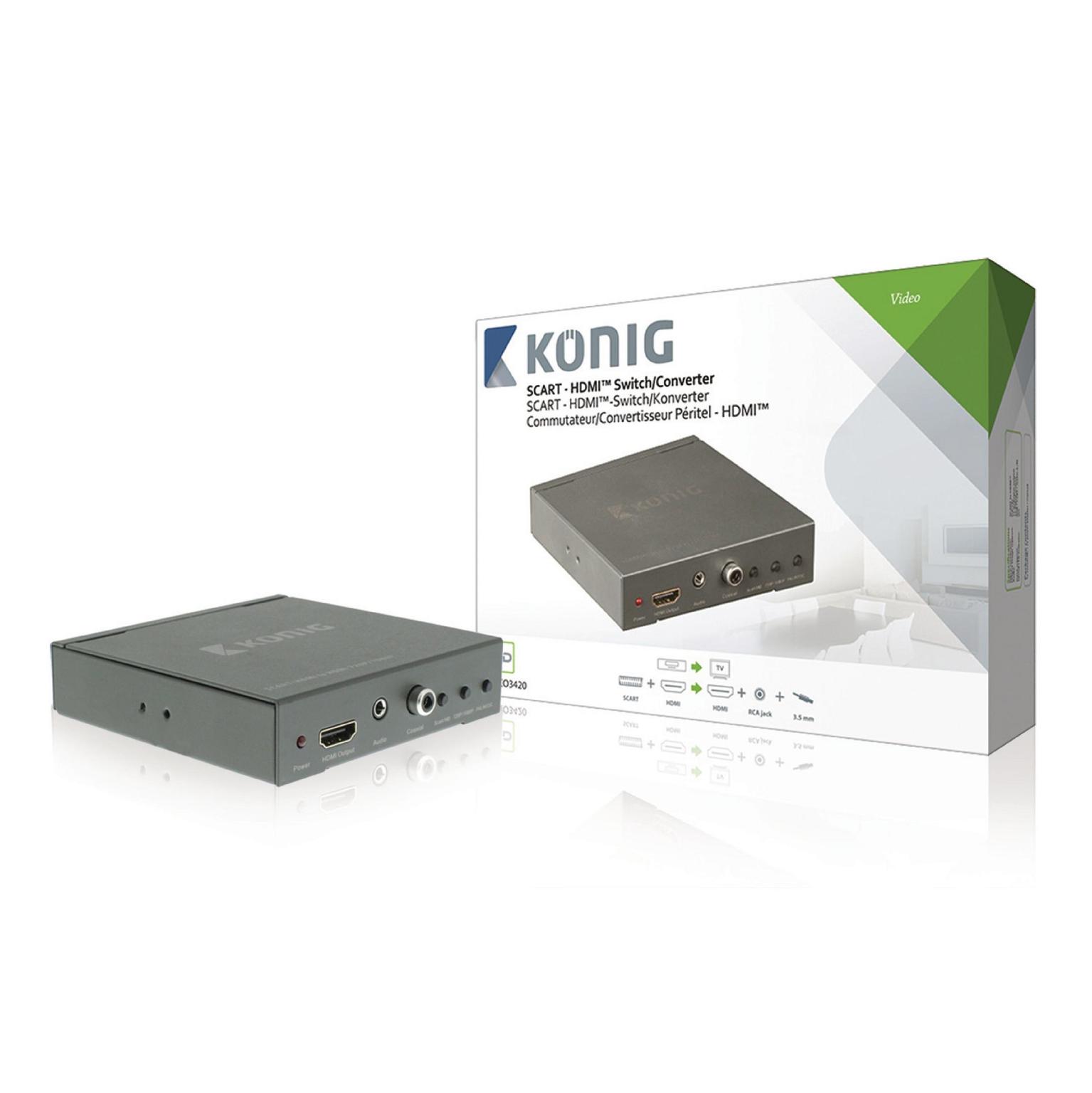 Image of Konig Scart naar HDMI converter