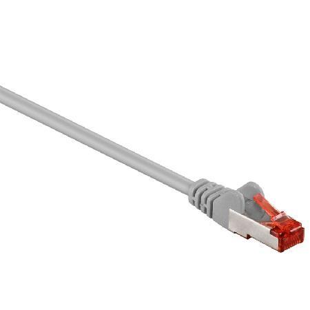 CAT6 S-FTP netwerkkabel RJ45 male RJ45 male 0.15 mtr grijs