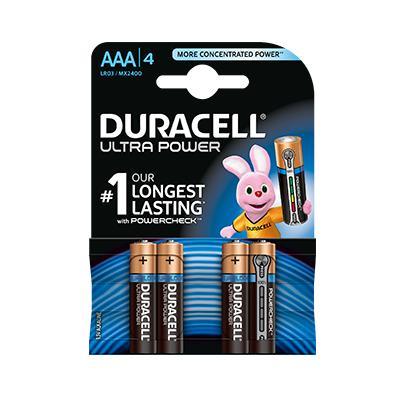 Image of Duracell AAA Ultra Power batterijen (4 stuks)