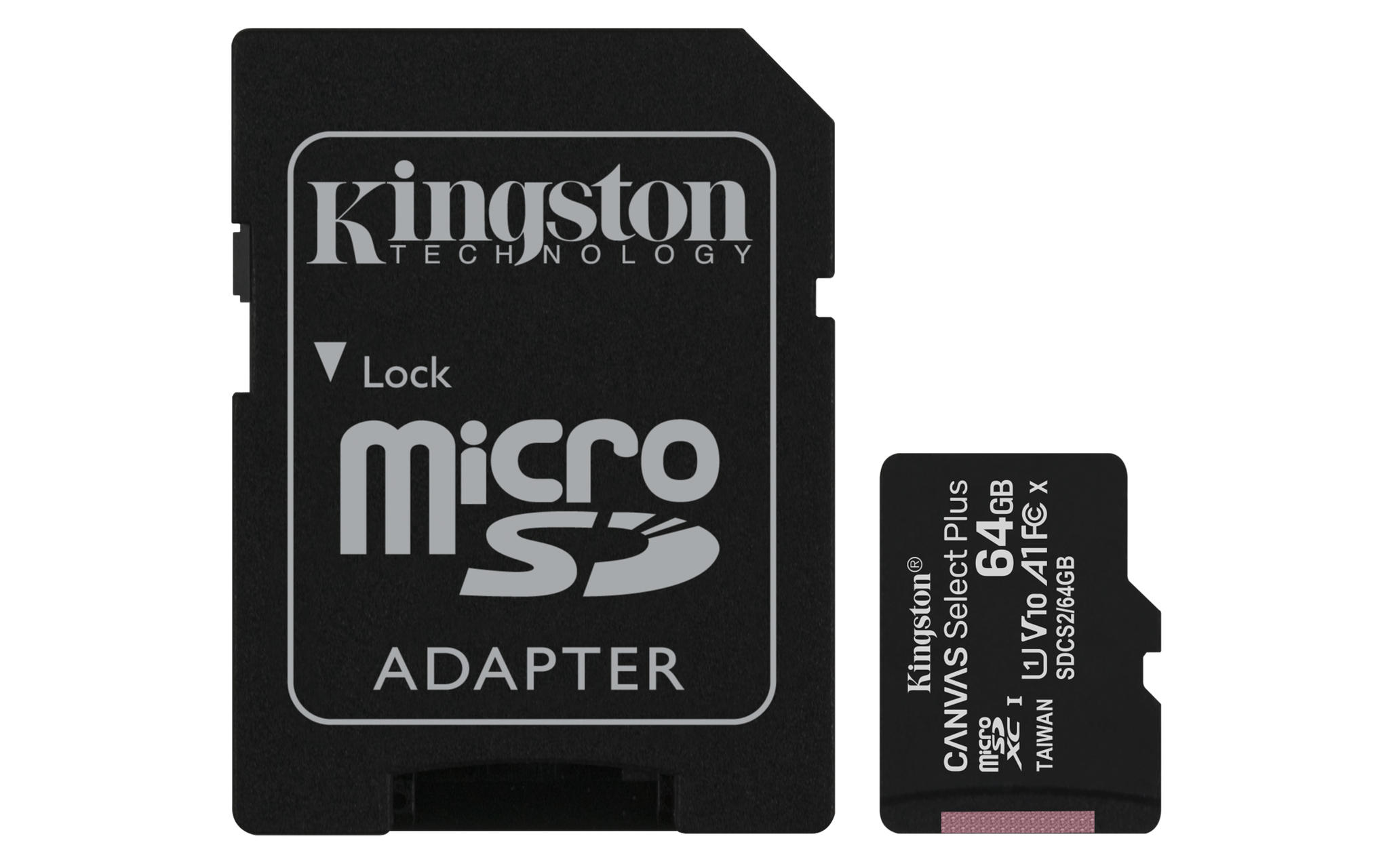 Kingston Technology Canvas Select Plus flashgeheugen 64 GB MicroSDXC Klasse 10 UHS-I