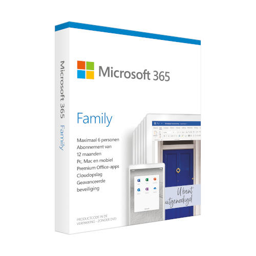 Microsoft 365 Family NL 1 jaar