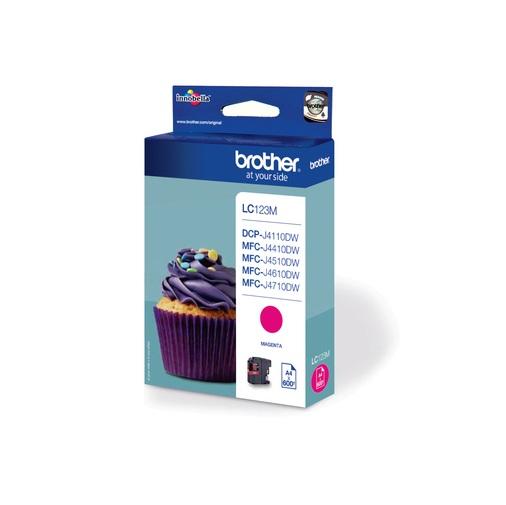 Image of Brother Ink Cartridge Lc-123M Magenta 600 Pages