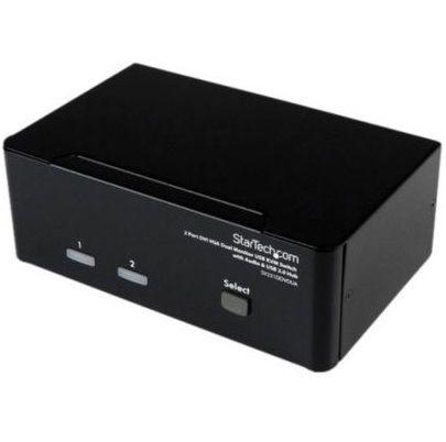 StarTech 2-poorts DVI/VGA USB KVM switch met audio en hub