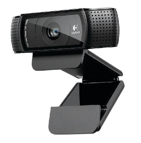 Image of Full HD-webcam 1920 x 1080 pix Logitech HD Pro Webcam C920 Klemhouder