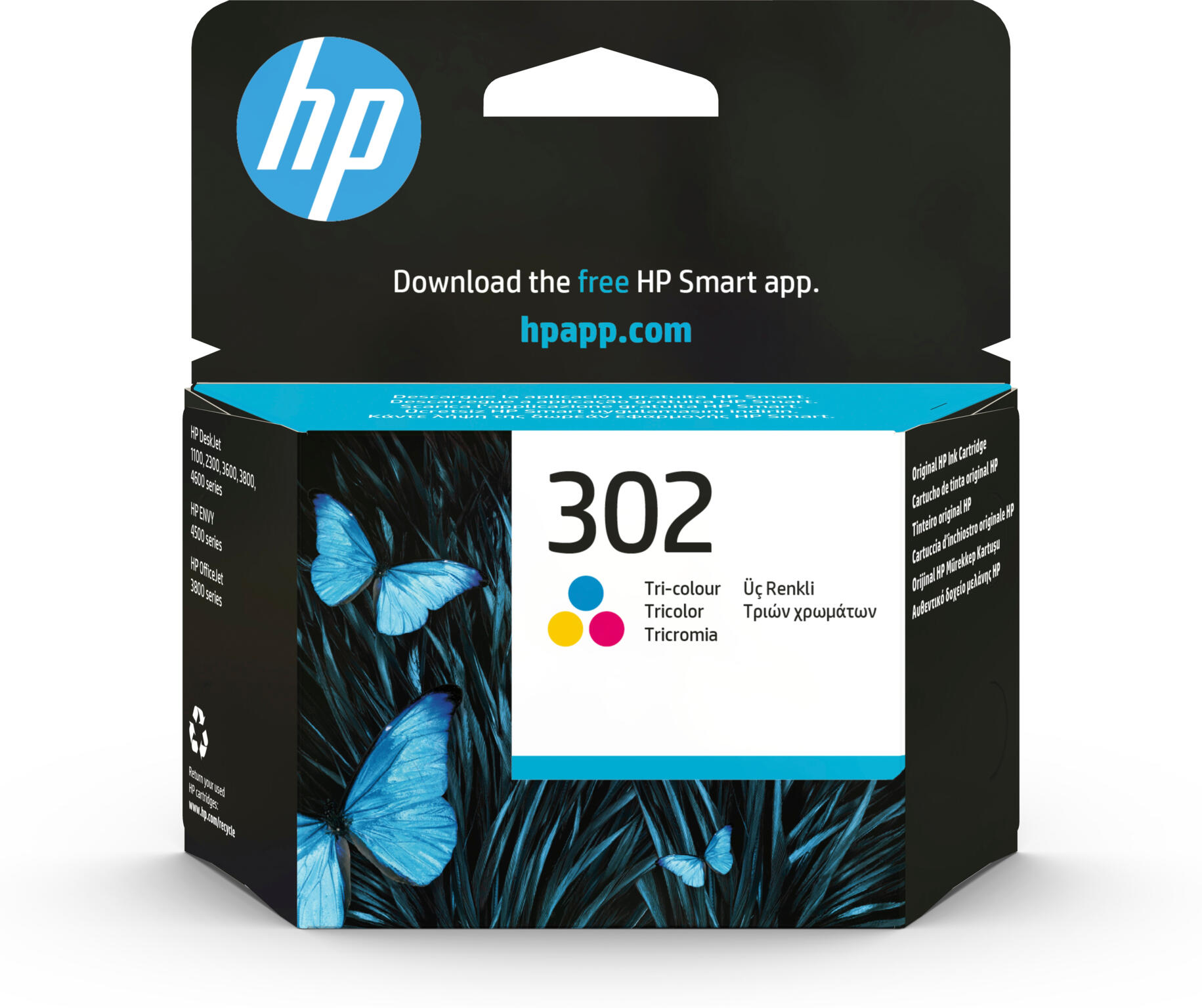 HP 302 drie-kleuren - F6U65AE