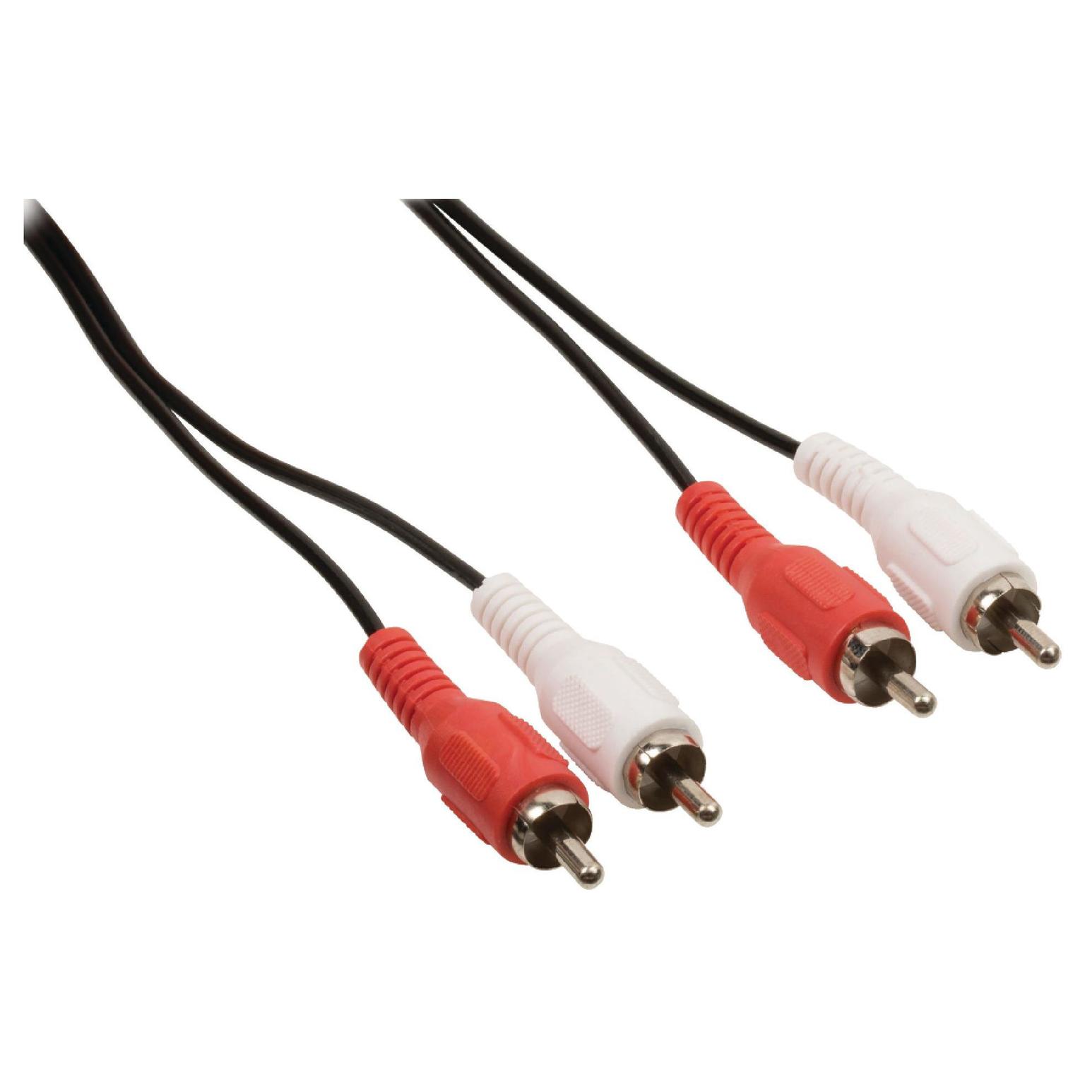 Valueline 2x RCA naar 2x RCA kabel M/M 5m
