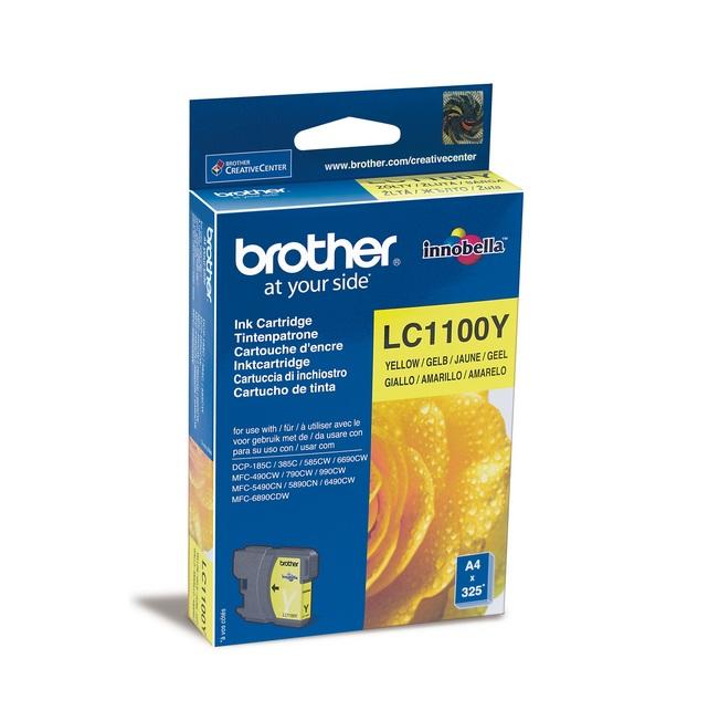 Image of Brother Cartridge Lc1100Y Yellow