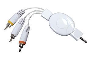 Konig iPod AV kabel 3,5mm naar 3x RCA