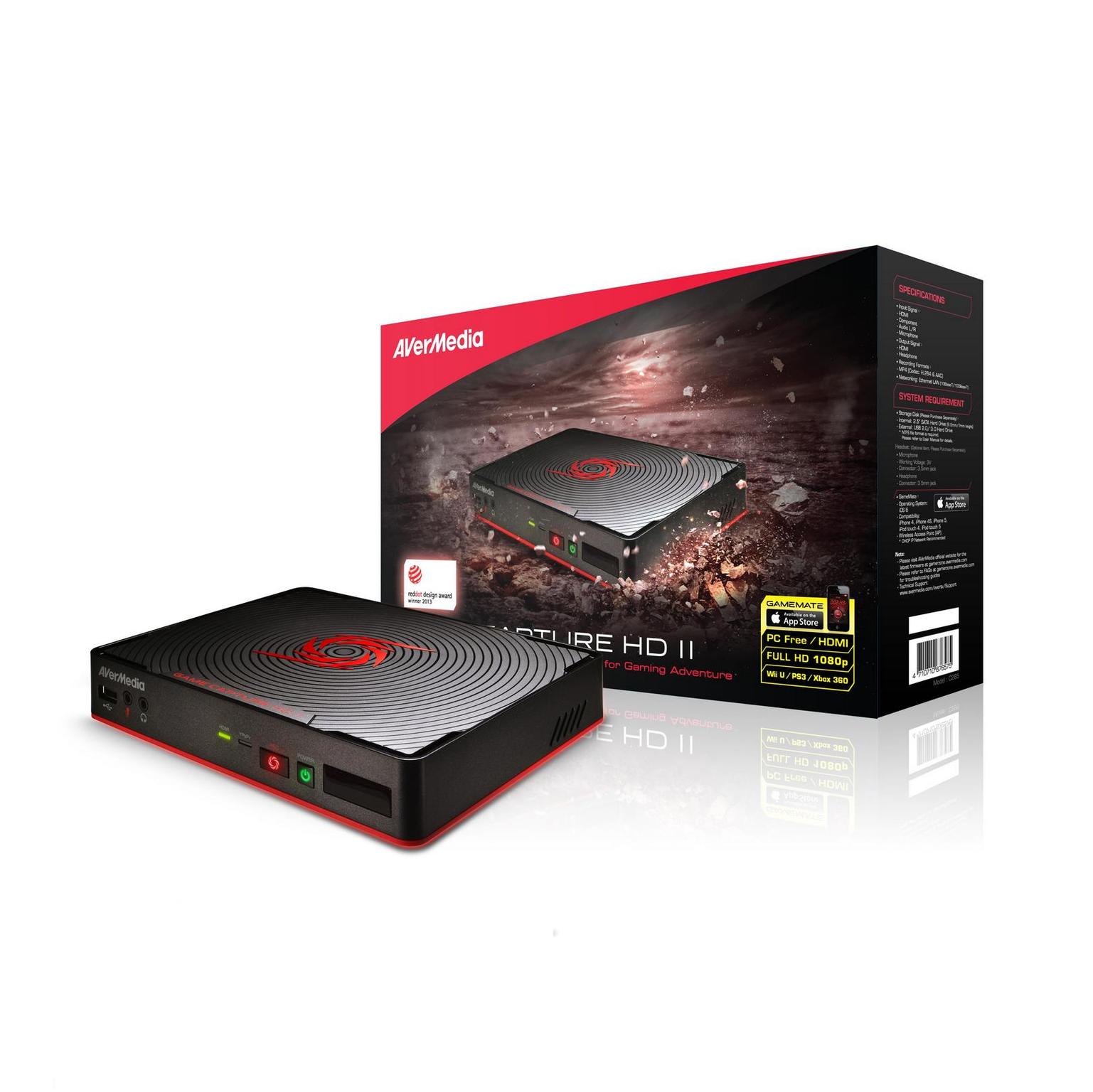 Image of AVerMedia - Game Capture HD II for Xbox One, PS4 and Wii U