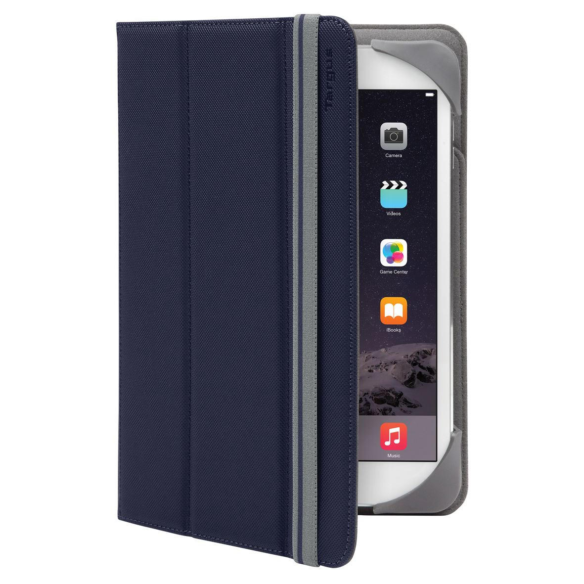Image of Targus Fit & Grip Rotating Tablet Case 7-8 Inch Blauw
