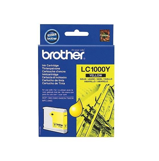 Inkcartridge Brother LC-1000Y geel