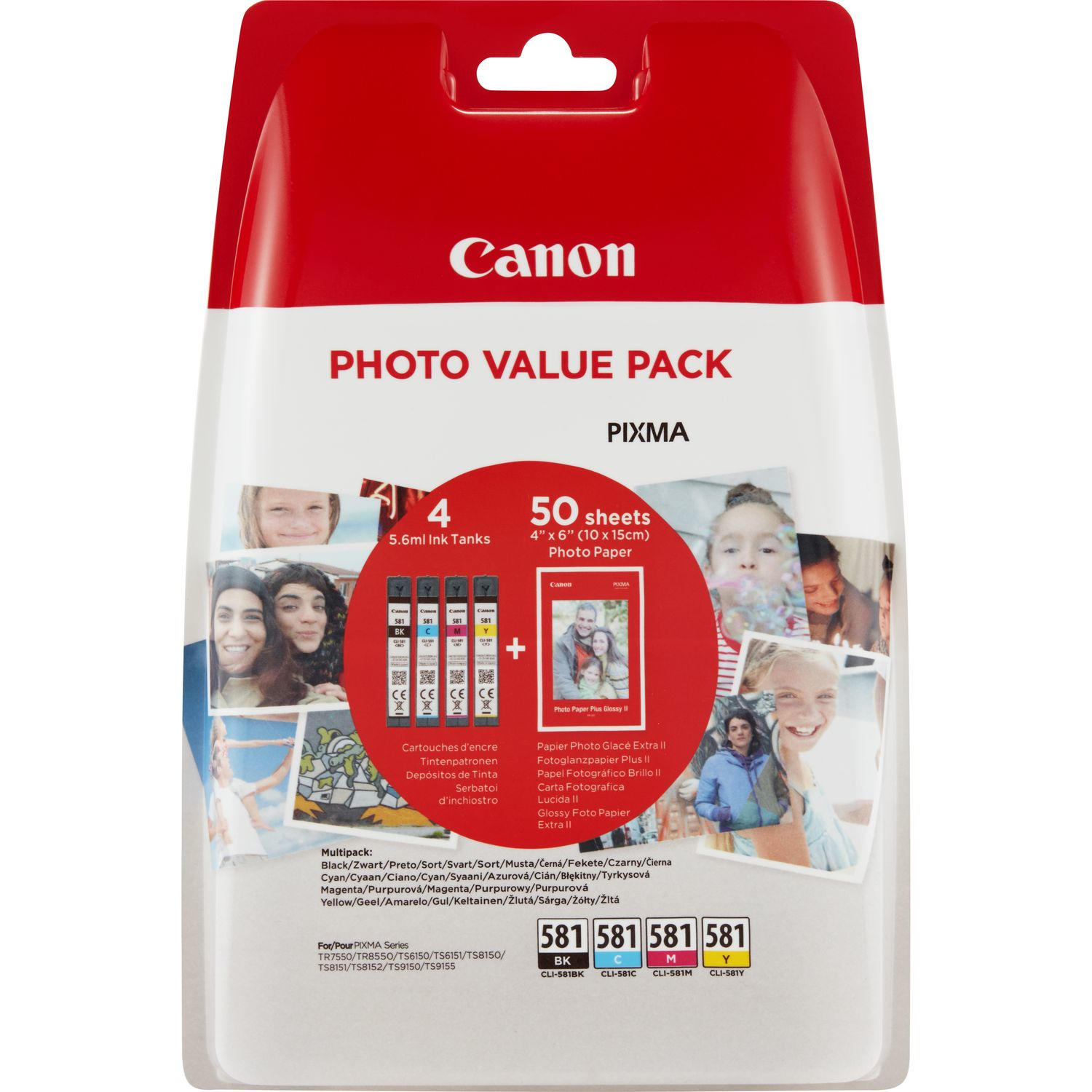 CANON INK CLI-581 BK-C-M-Y PHOTO