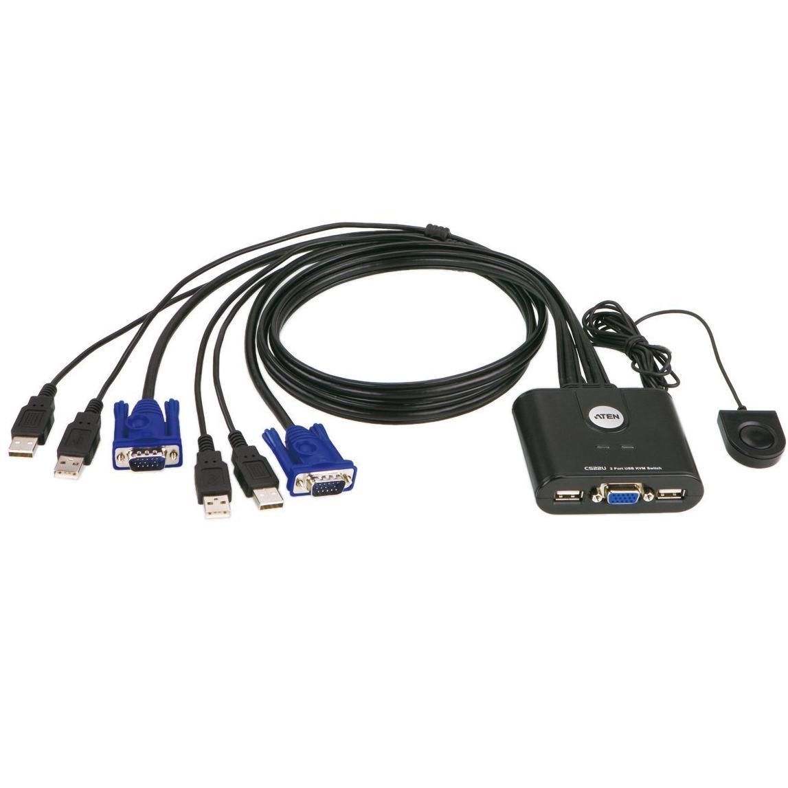 Image of 2-Poorts USB VGA KVM Schakelaar - Aten - Aten