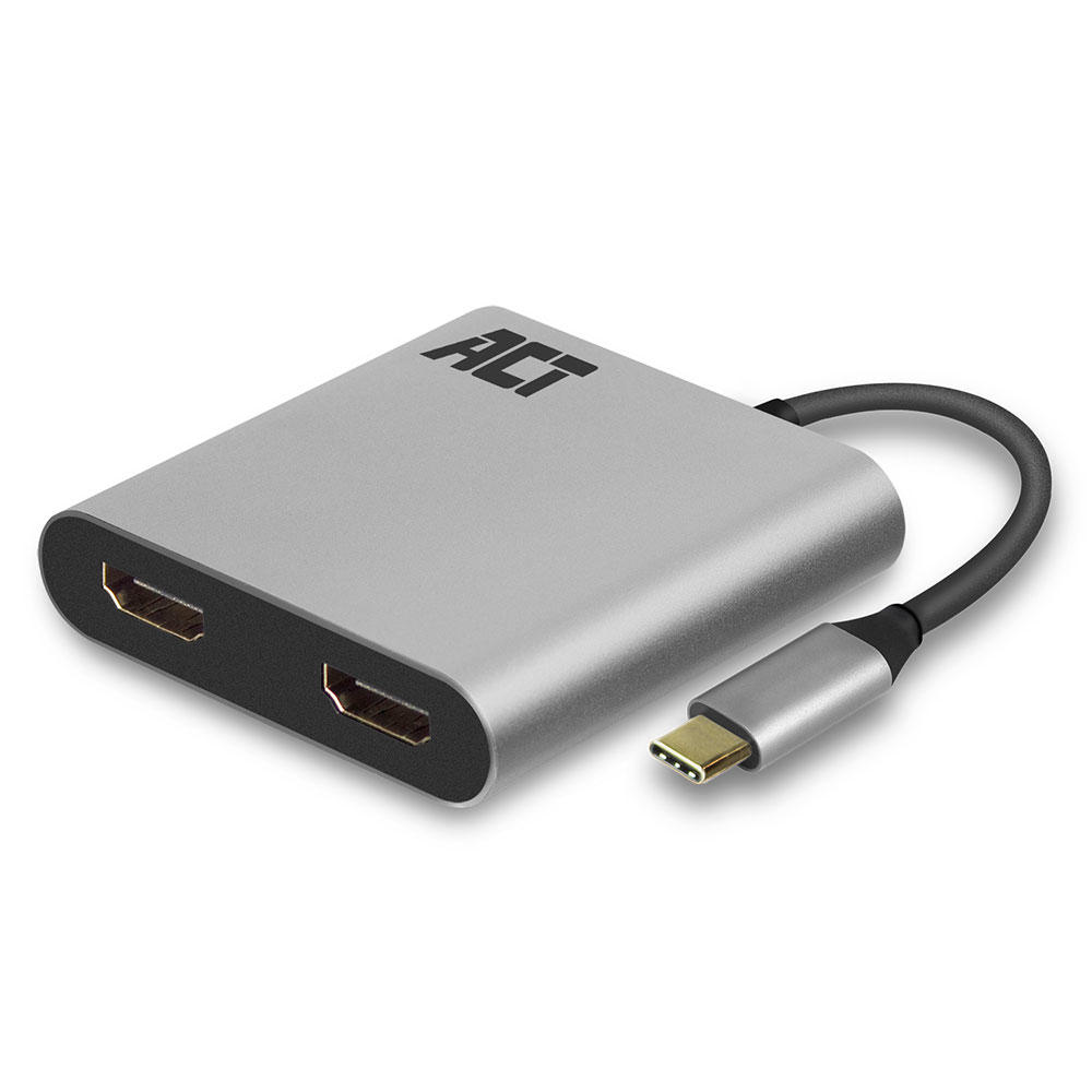 ACT USB-C naar HDMI Dual monitor adapter