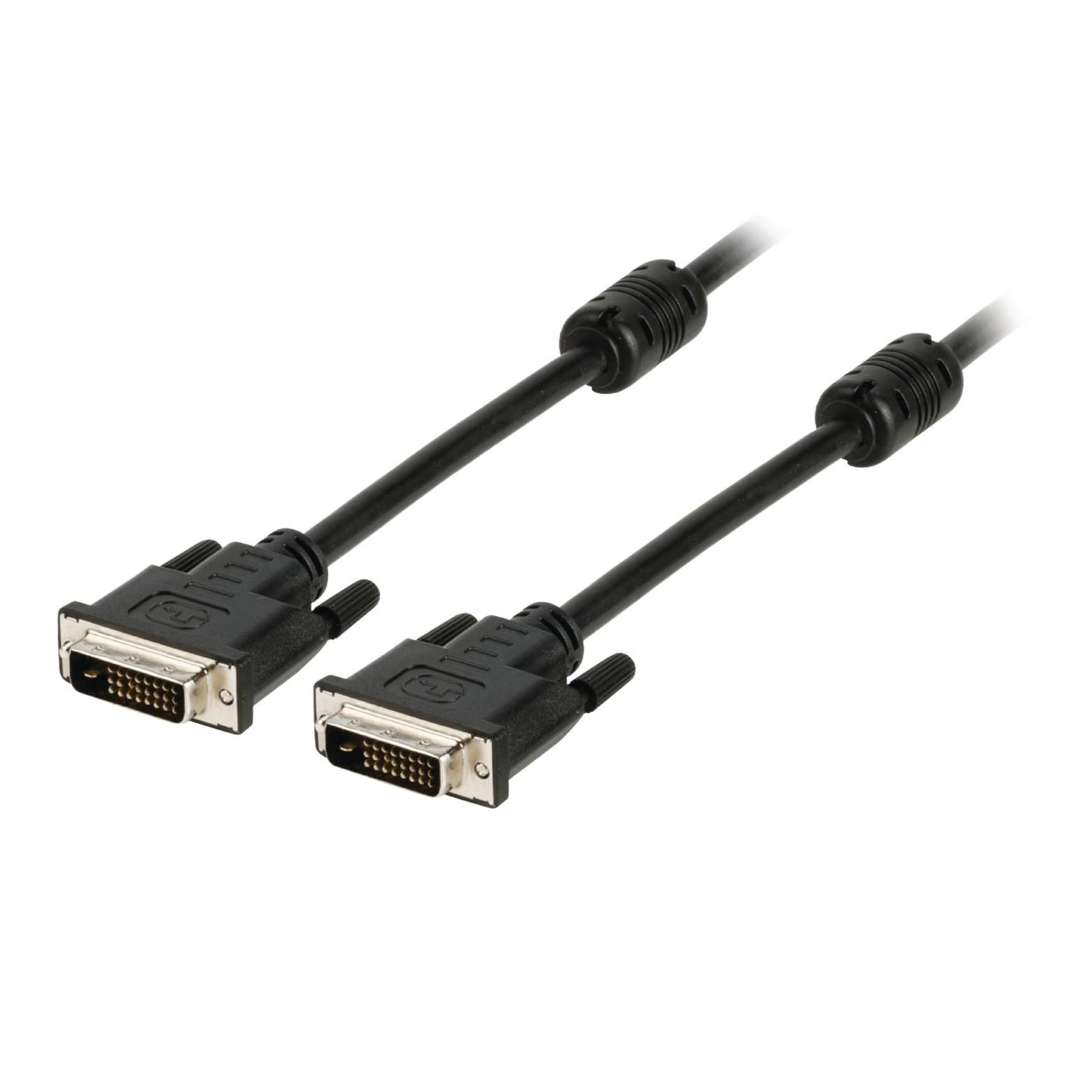 Image of DVI kabel DVI-D 24+1-pin male - DVI-D 24+1-pin male 3,00 m zwart - Val