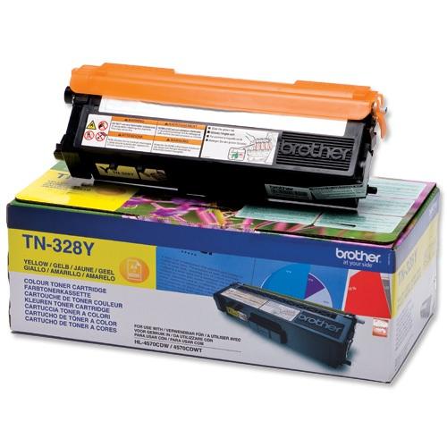 Image of Brother TN-328 Y Toner geel