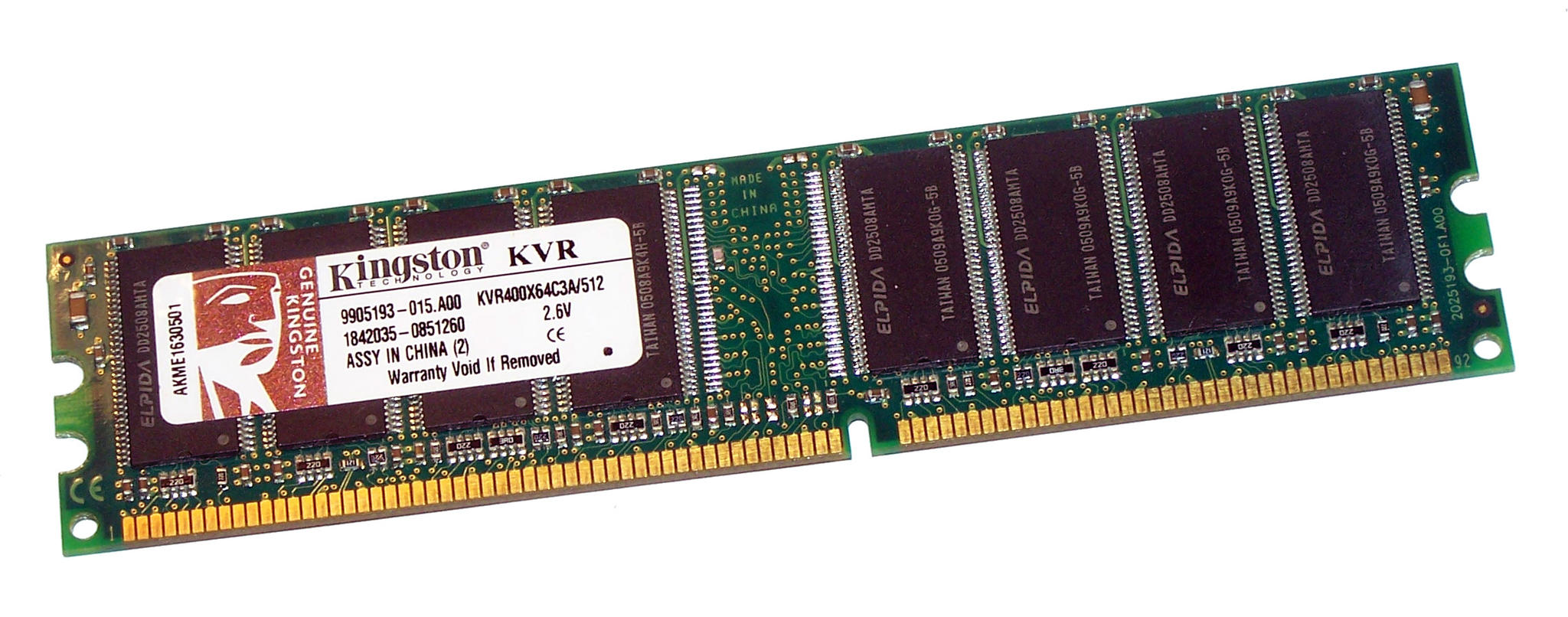 Kingston ValueRam 512MB DDR-400